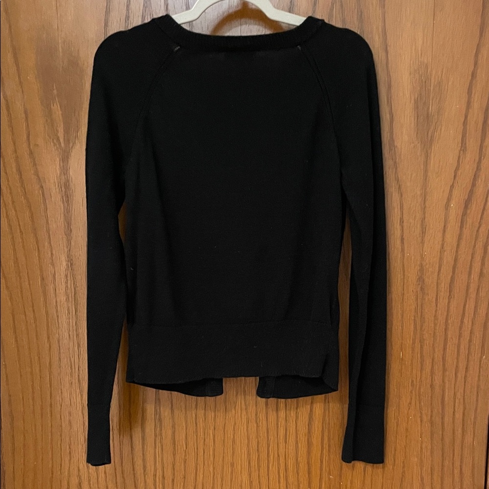 CAT & JACK UGC Girls Size Medium (7/8) Black Button-Up Cardigan fancy buttons - Picture 7 of 8